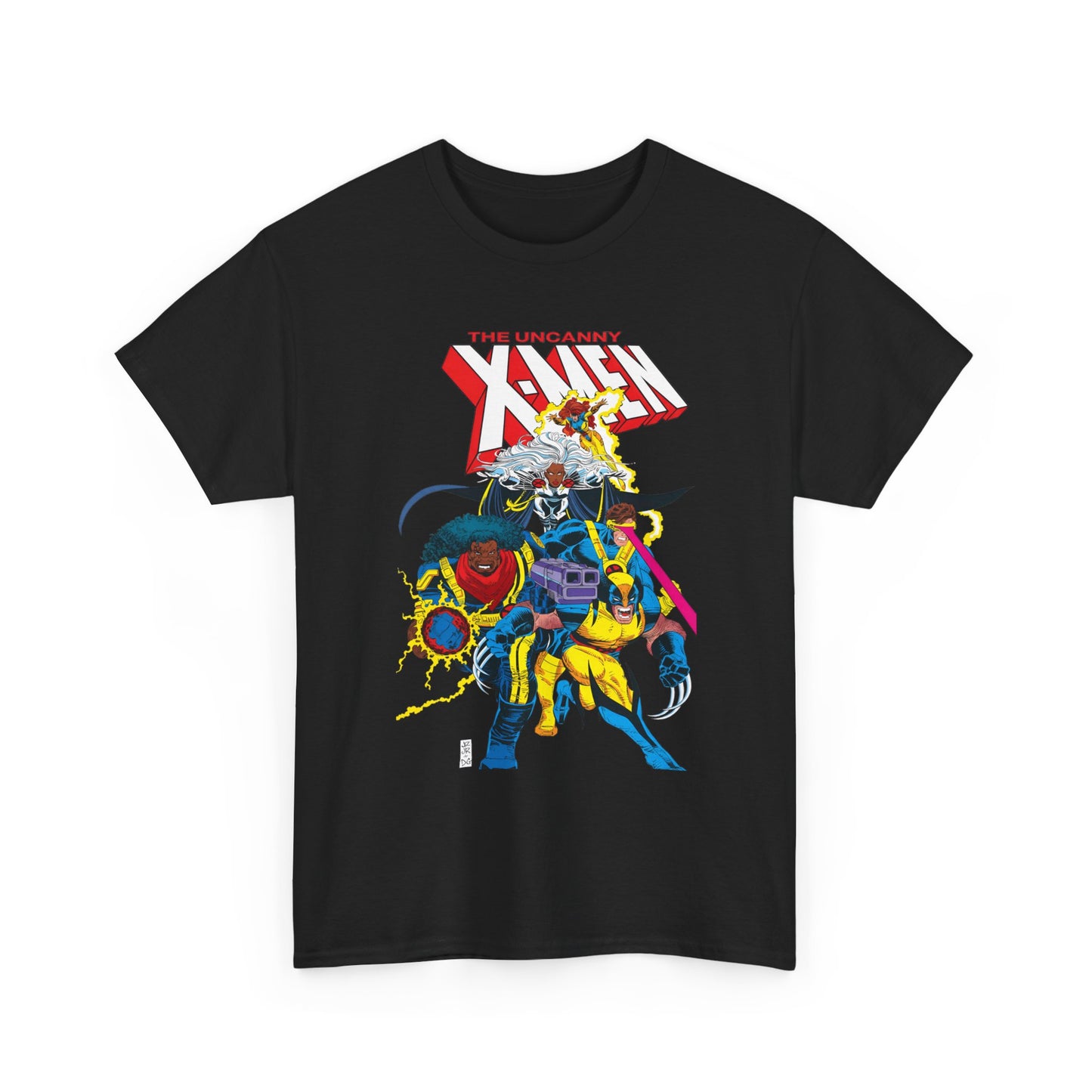 Uncanny X-Men T-Shirt - John Romita Jr Art - Cyclops, Storm, Bishop, Jean Grey, Wolverine - Marvel Comics