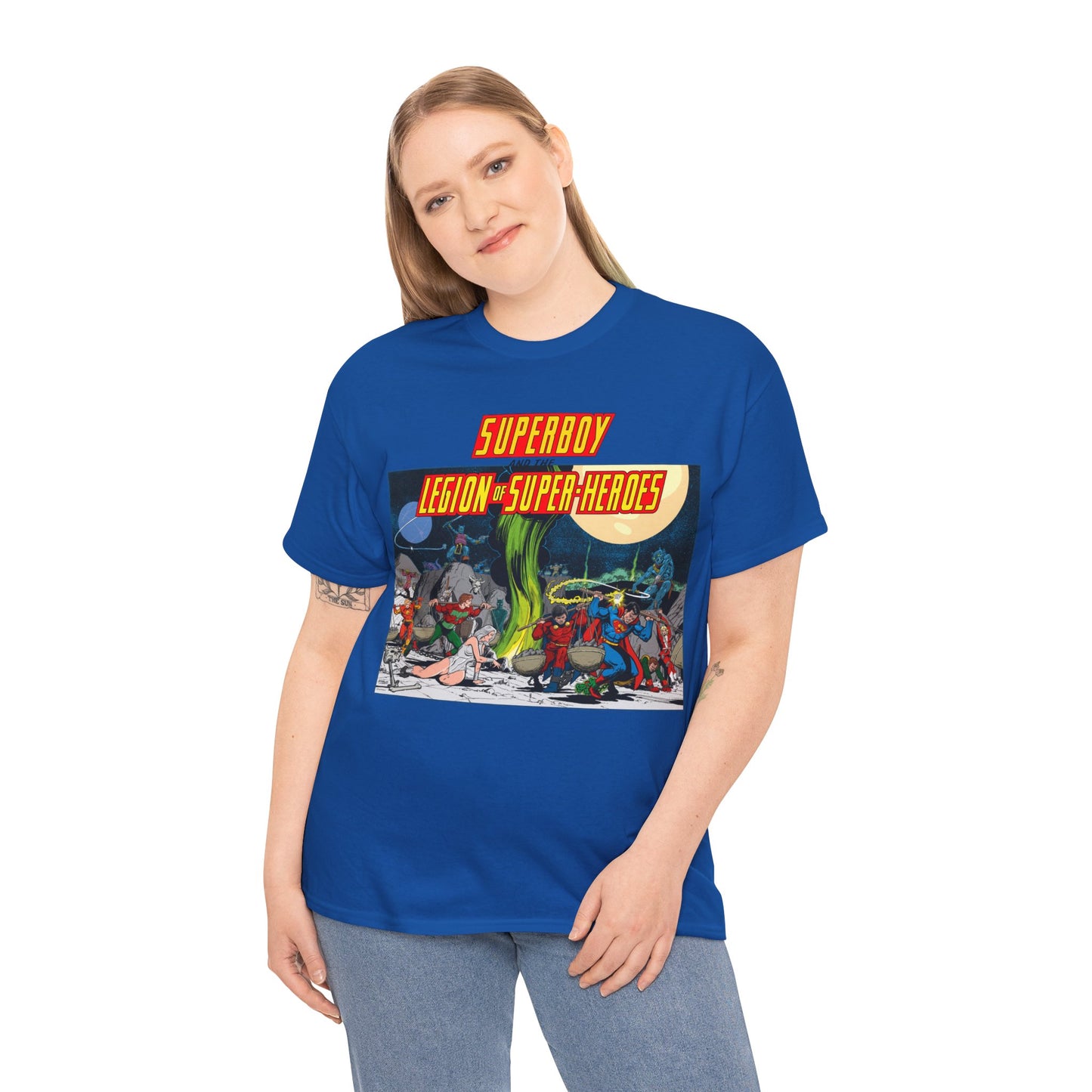 Superboy & Legion of Super-Heroes T-Shirt - Jim Starlin Art - DC Comics