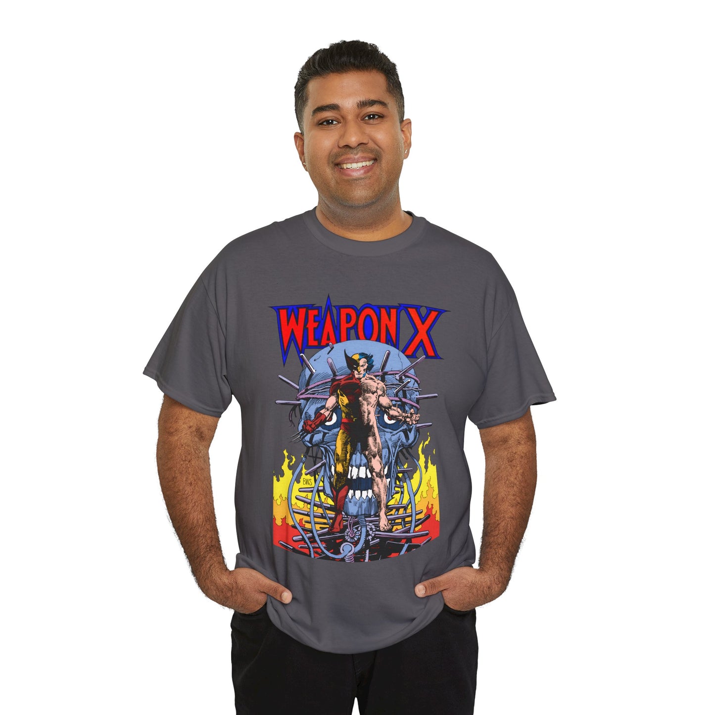 Weapon X T-Shirt - Barry Windsor-Smith Art - Wolverine Origin Story Before He Joined the X-Men - Logan, Mutant Leader - Marvel Comics