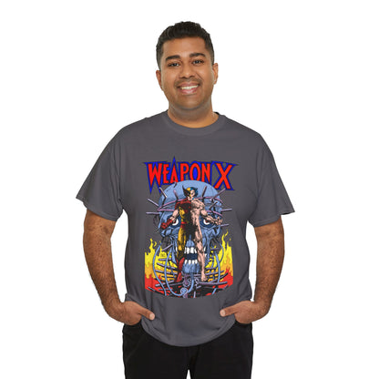 Weapon X T-Shirt - Barry Windsor-Smith Art - Wolverine Origin Story Before He Joined the X-Men - Logan, Mutant Leader - Marvel Comics