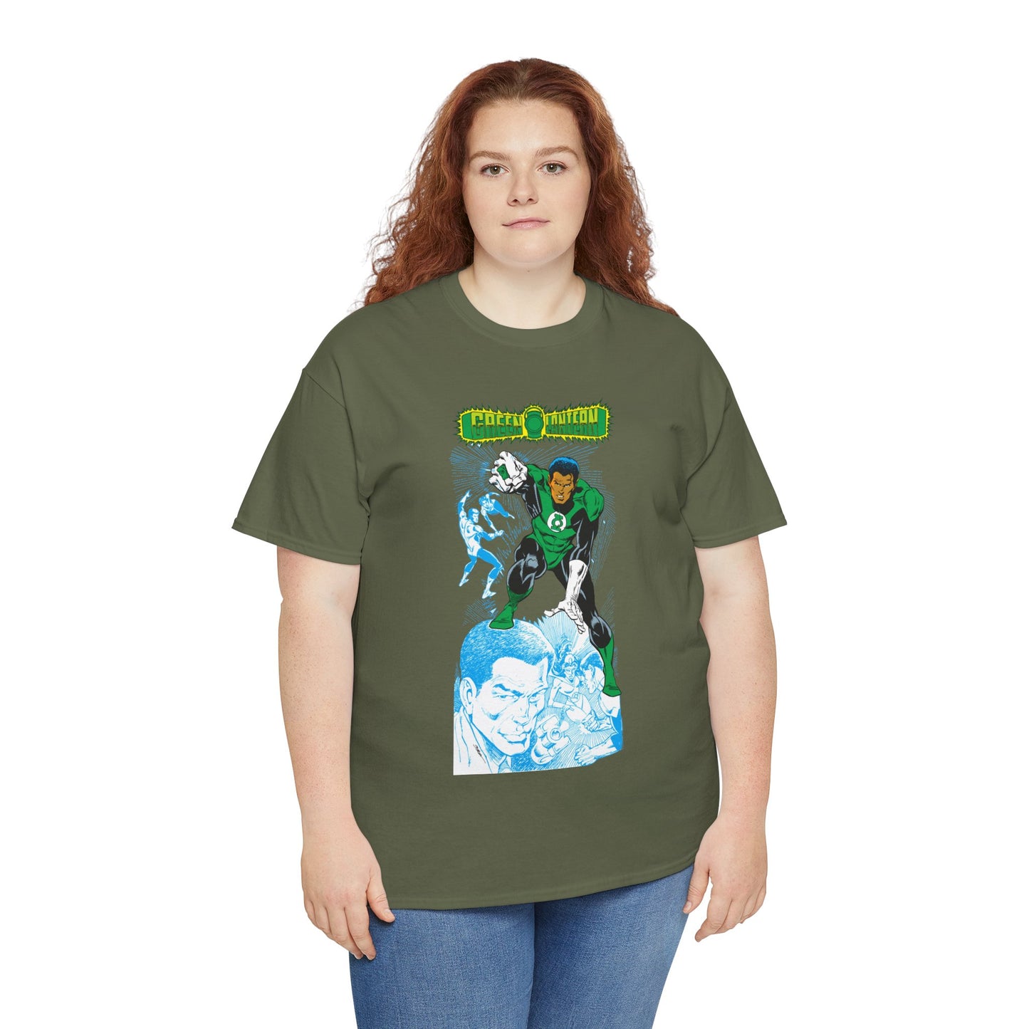 John Stewart Green Lantern T-Shirt - Joe Staton Art - Who's Who in the DC Universe Art - Sector 2814 - DC Comics