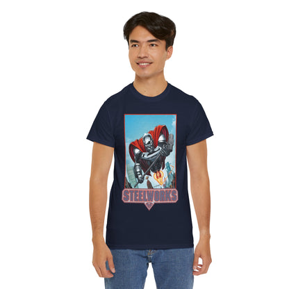 Steelworks T-Shirt - Jon Bogdanove Art - John Henry Irons - Superman Family - DC Comics