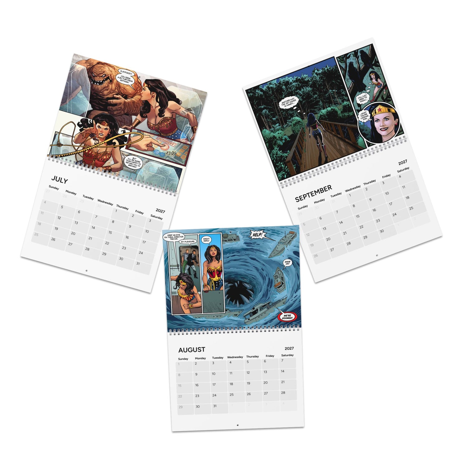 Wonder Woman '77 Calendar (2027) - Art Based on the 1970s Lynda Carter TV Series - DC Comics