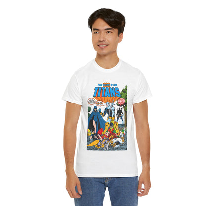 New Teen Titans T-Shirt - George Perez Art - #2 Cover Art - Deathstroke & Ravager - DC Comics