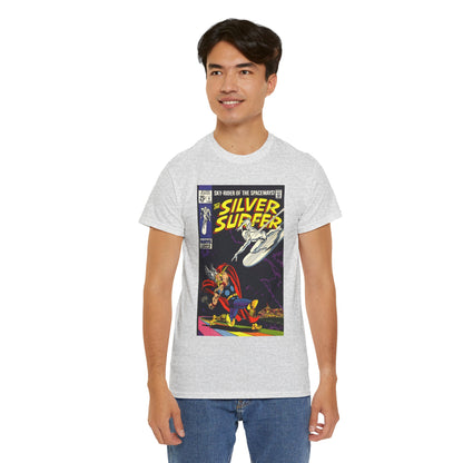 Silver Surfer #4 T-Shirt - Vs Thor - Marvel Comics