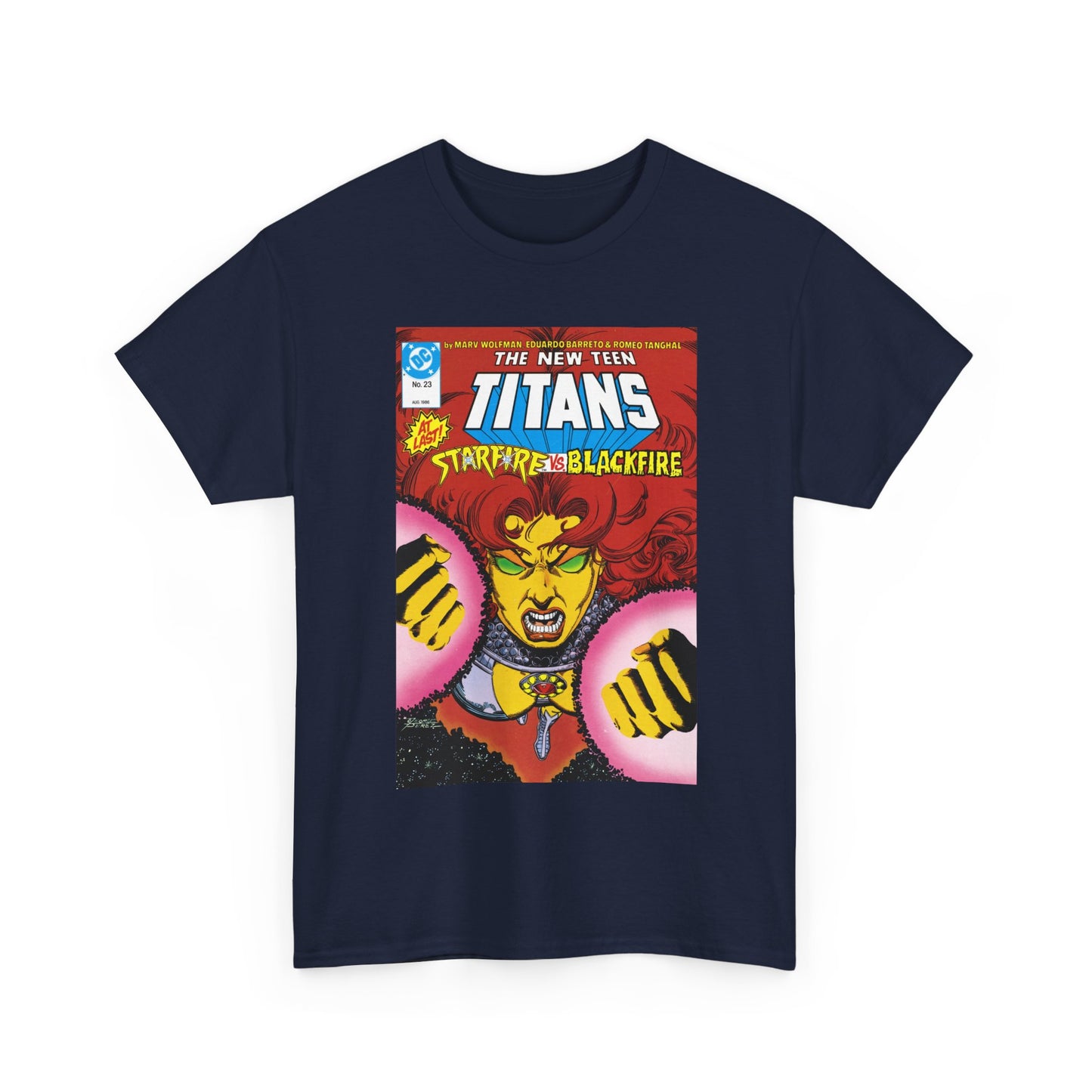 Starfire T-Shirt - George Perez Art - New Teen Titans #23 Cover - DC Comics