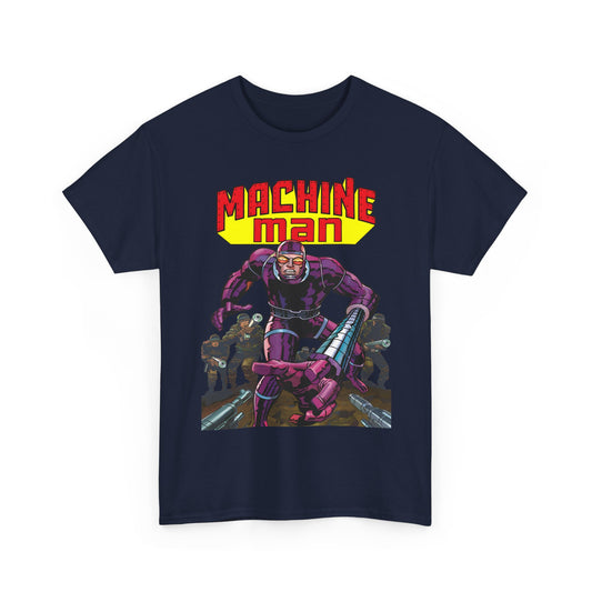 Machine Man T-Shirt - Jack Kirby Creation - Popular 1970s Hero - Marvel Comics