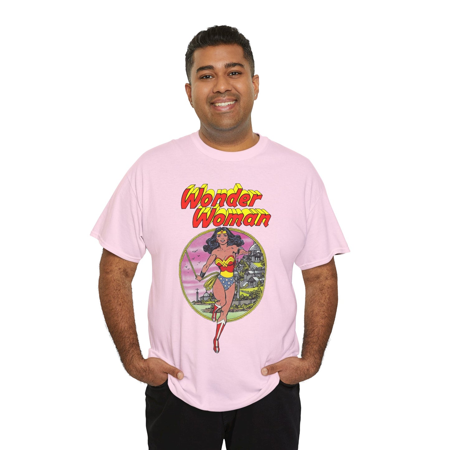 Wonder Woman T-Shirt - George Perez Art - Justice League 1980s Postcard Set - JLA Member - Diana from Themyscira - DC Comics