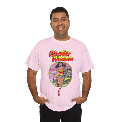 Wonder Woman T-Shirt - George Perez Art - Justice League 1980s Postcard Set - JLA Member - Diana from Themyscira - DC Comics
