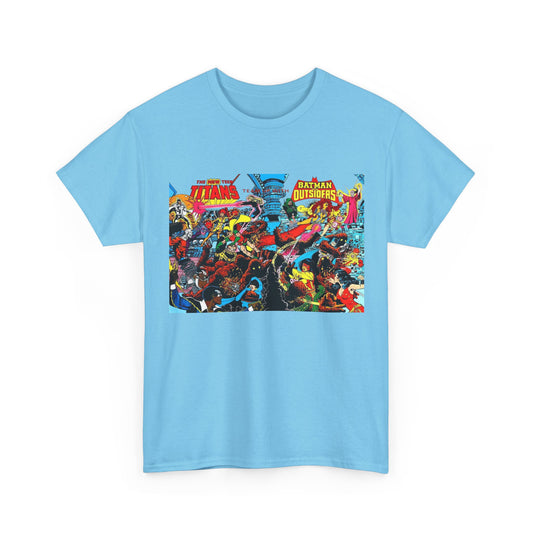 New Teen Titans & Batman and the Outsiders T-Shirt - George Perez & Jim Aparo Art - DC Comics