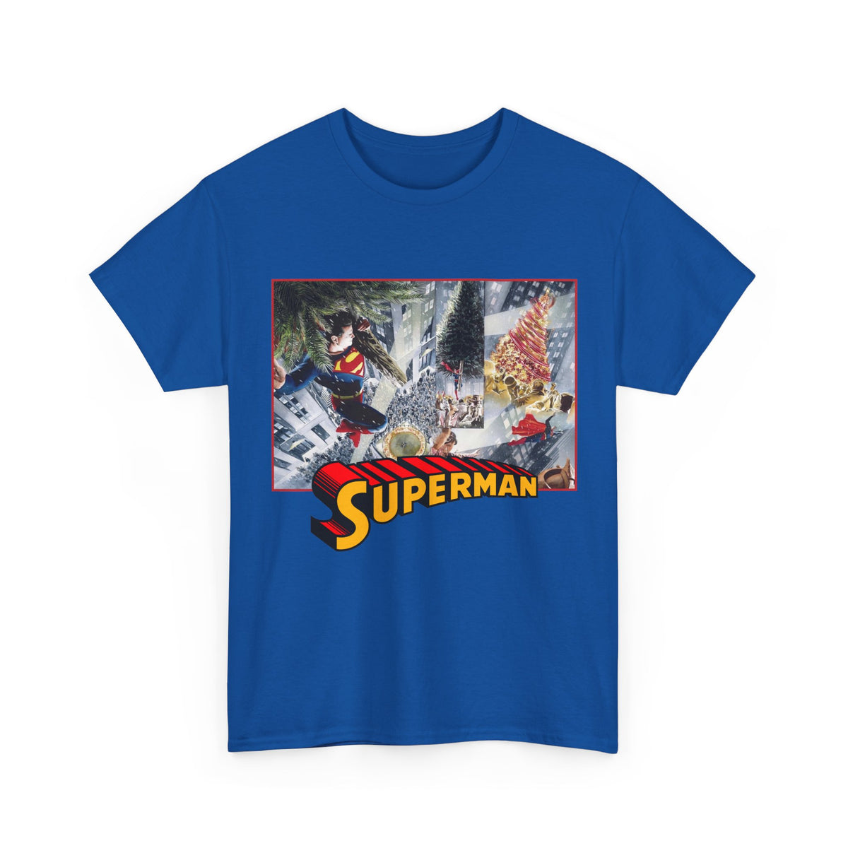 Superman Christmas Tree T-Shirt - Alex Ross Art - DC Comics