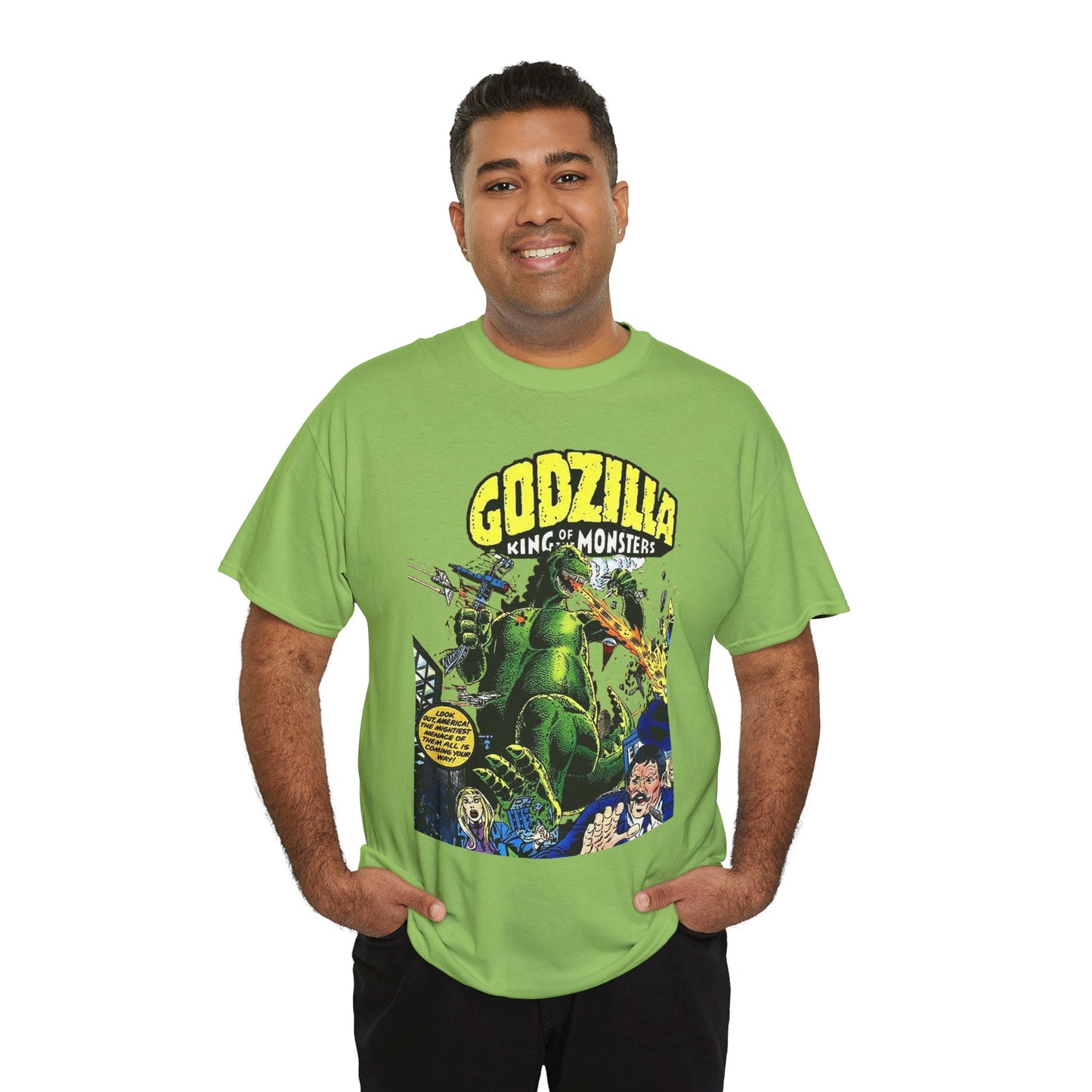 Godzilla T-Shirt - King of the Monsters - 1970s Comic Series - Marvel Comics - Bronze Age Monster Comic