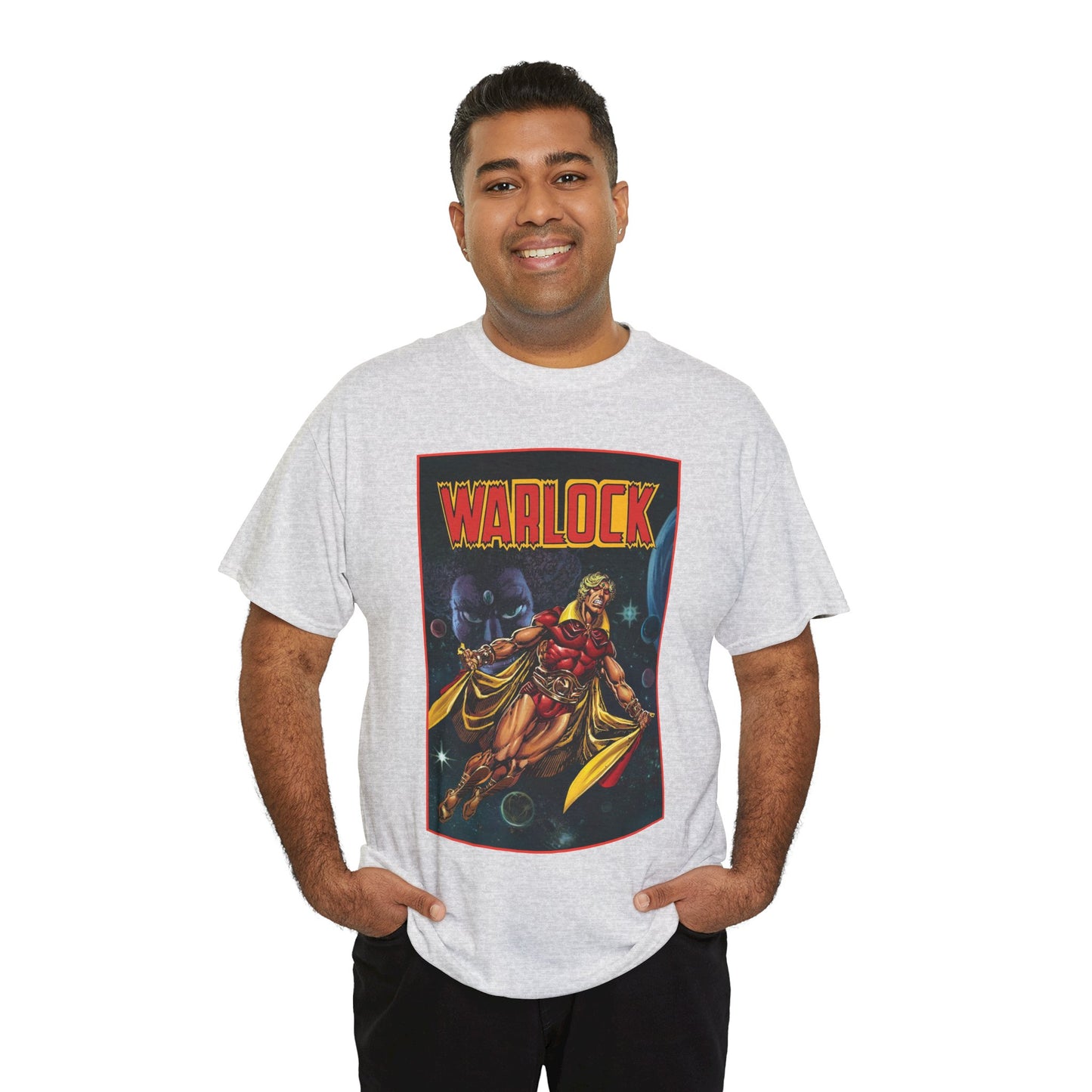 Warlock T-Shirt - Jim Starlin Art - Marvel Comics - Cosmic Superhero - The Enclave - Him