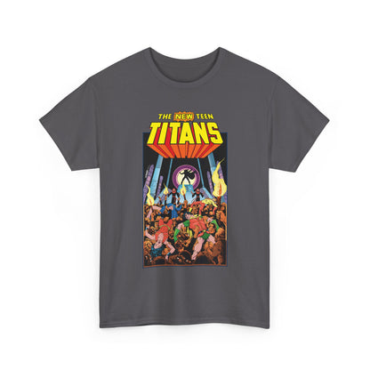 New Teen Titans T-Shirt - George Perez Art - #22 Cover - Wonder Girl, Robin, Raven, Kid Flash - Brother Blood Story - DC Comics