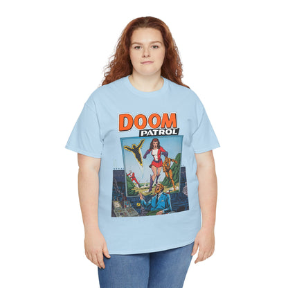 Doom Patrol T-Shirt - George Perez Art - Elasti-Girl, Robotman, Negative Man, The Chief - DC Comics Digest Cover Art