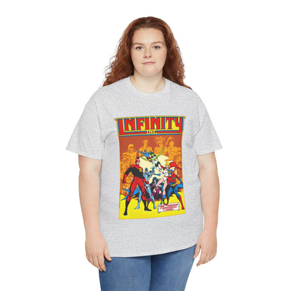 Infinity, Inc T-Shirt - Jerry Ordway Art - Silver Scarab, Huntress, Power Girl, Star-Spangled Kid, Fury, Jade - DC Comics - 1980s JSA Spin-Off Series