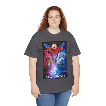 New Universe T-Shirt - Bill Sienkiewicz Art - Star Brand, Night Mask, Justice, DP7, Psi-Force, Kickers Inc - Marvel Comics