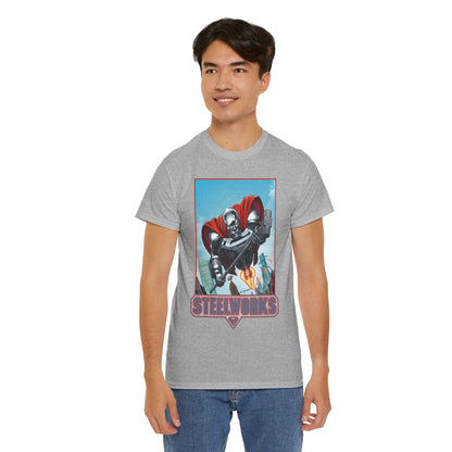 Steelworks T-Shirt - Jon Bogdanove Art - John Henry Irons - Superman Family - DC Comics