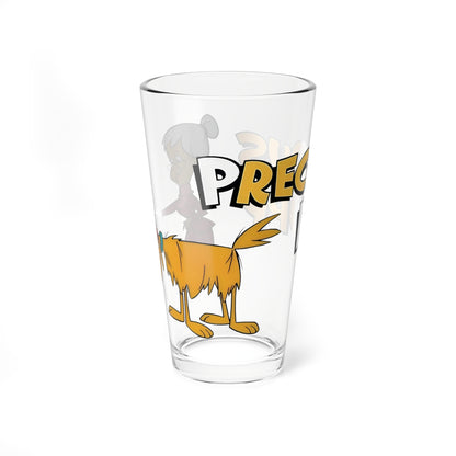 Precious Pupp & Granny Sweet Pint Glass, 16oz - Beloved Hanna-Barbera Cartoon - 1960s