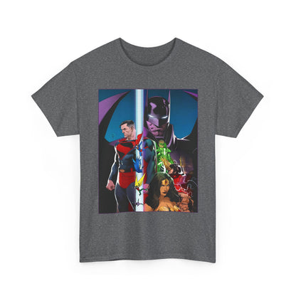 Kingdom Come T-Shirt - Dan Mora Art - Batman/Superman World's Finest Cover - Superman, Batman, Wonder Woman, Green Lantern, Robin, Flash - DC Comics