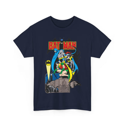 Batman, Robin & Batgirl T-Shirt - José Luis García-López Art - DC Comics Style Guide - 1970s Retro Art - Gotham City - Bat Signal