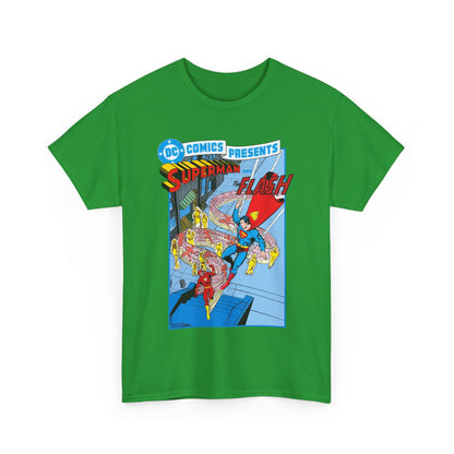 Superman & Flash T-Shirt - George Perez Art - DC Comics Presents #38 Cover Art - Bronze Age Classic