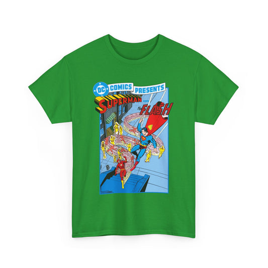 Superman & Flash T-Shirt - George Perez Art - DC Comics Presents #38 Cover Art - Bronze Age Classic