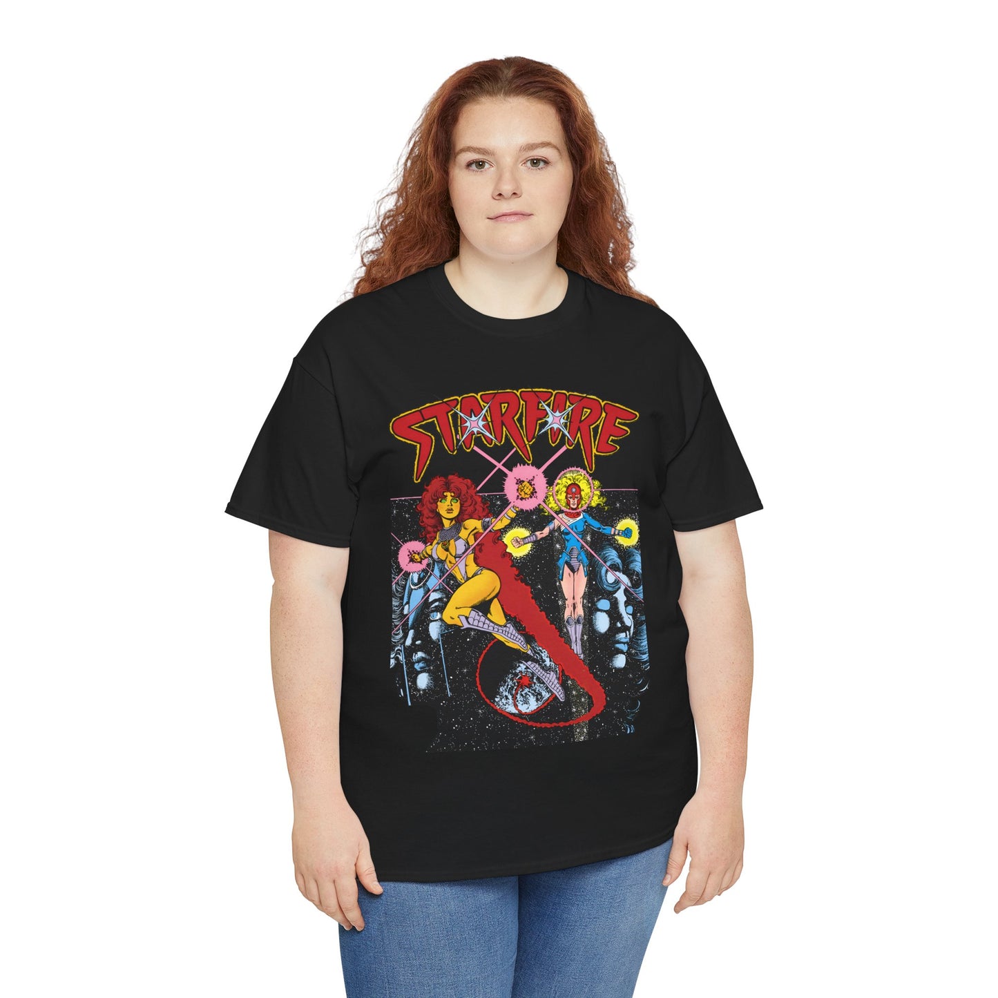 Starfire & Harbinger T-Shirt - George Perez Art - Teen Titans Spotlight #19 Cover - DC Comics