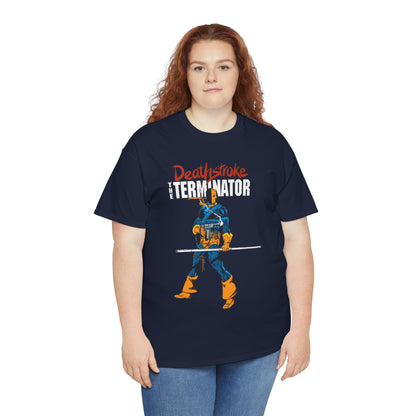 Deathstroke T-Shirt - George Perez Art - New Teen Titans Foe & Mercenary - Slade Wilson, Father of Jericho and Ravager - DC Comics - The Terminator