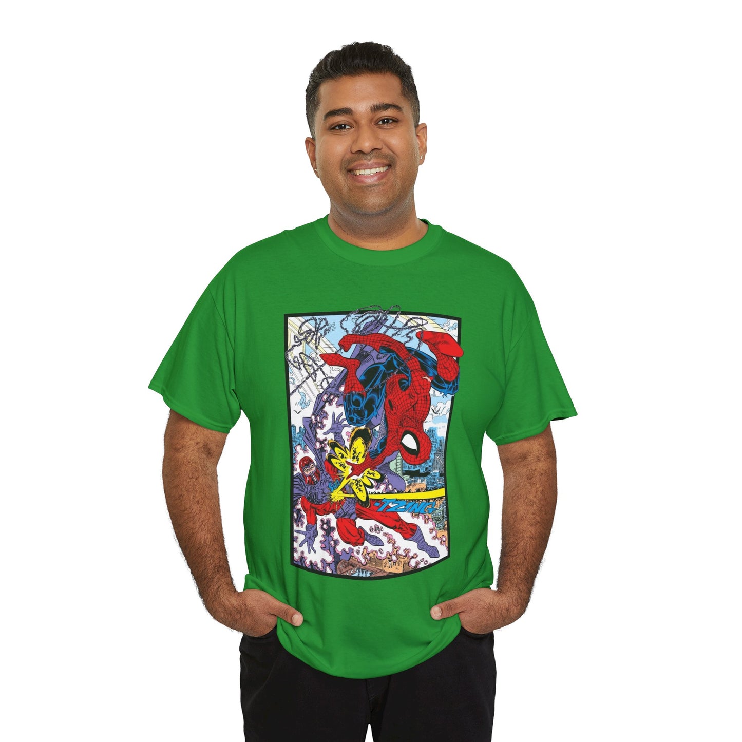 Spider-Man Vs Magneto T-Shirt - Erik Larsen Art - Marvel Comics