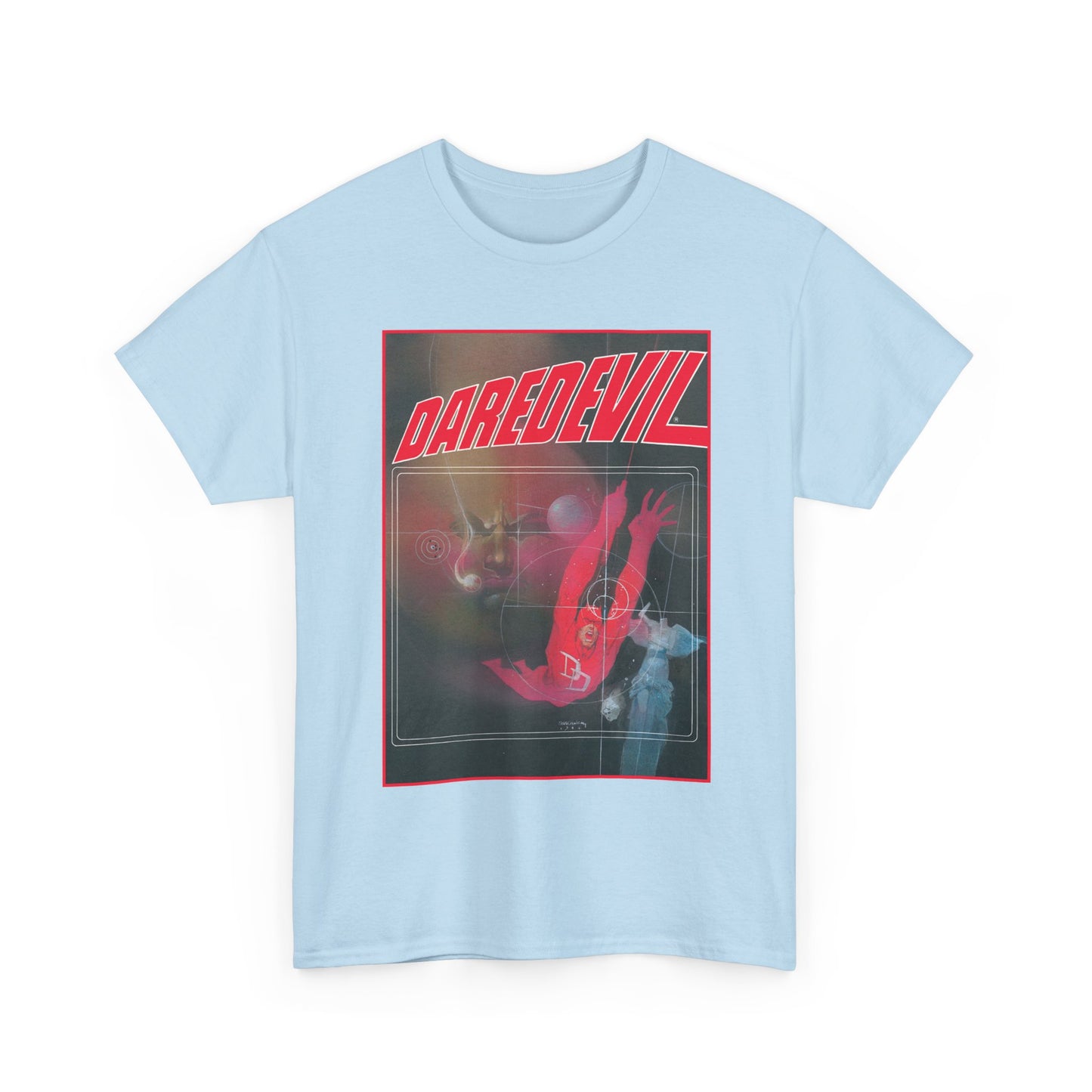Daredevil T-Shirt - Bill Sienkiewicz Art - Marvel Graphic Novel Love & War - Vs Kingpin - Frank Miller Story