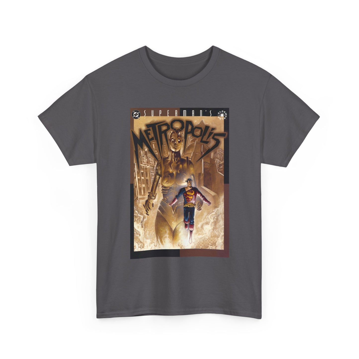 Superman's Metropolis T-Shirt - Ted McKeever Art - Elseworlds Art Based on Fritz Lang's Movie - DC Comics