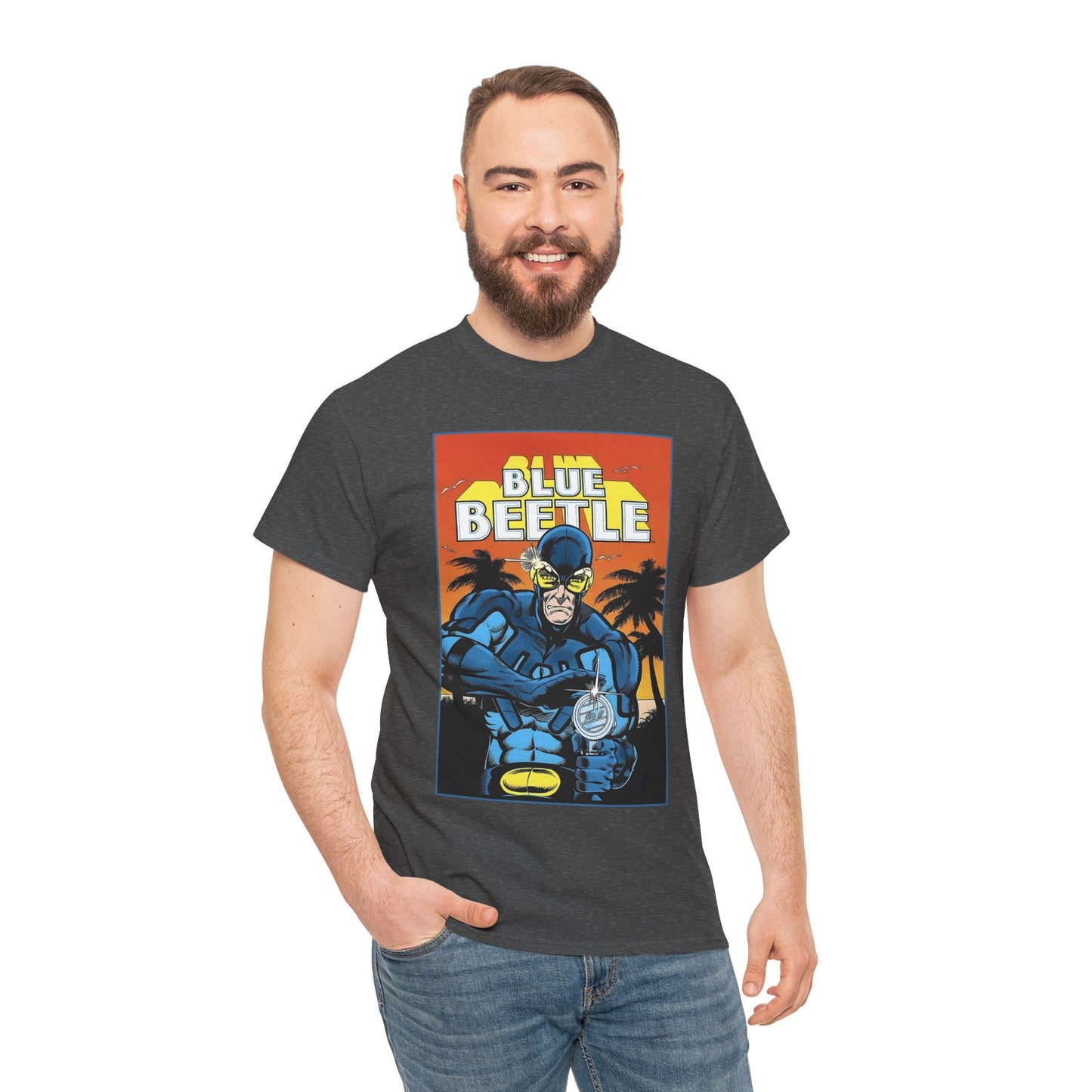 Blue Beetle T-Shirt - Ted Kord - 1980s DC Series - DC Comics