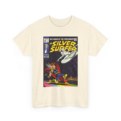 Silver Surfer #4 T-Shirt - Vs Thor - Marvel Comics