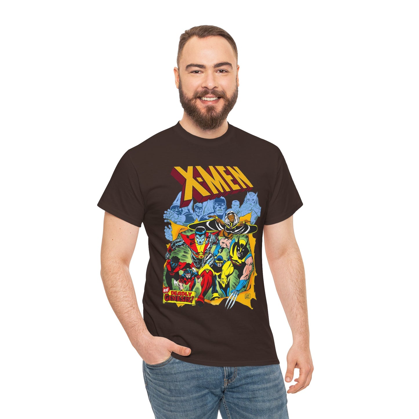 Giant-Sized X-Men T-Shirt - Dave Cockrum Art - Wolverine, Storm, Colossus, Cyclops, Nightcrawler, Thunderbird - New Chris Claremont Era - Marvel Comics