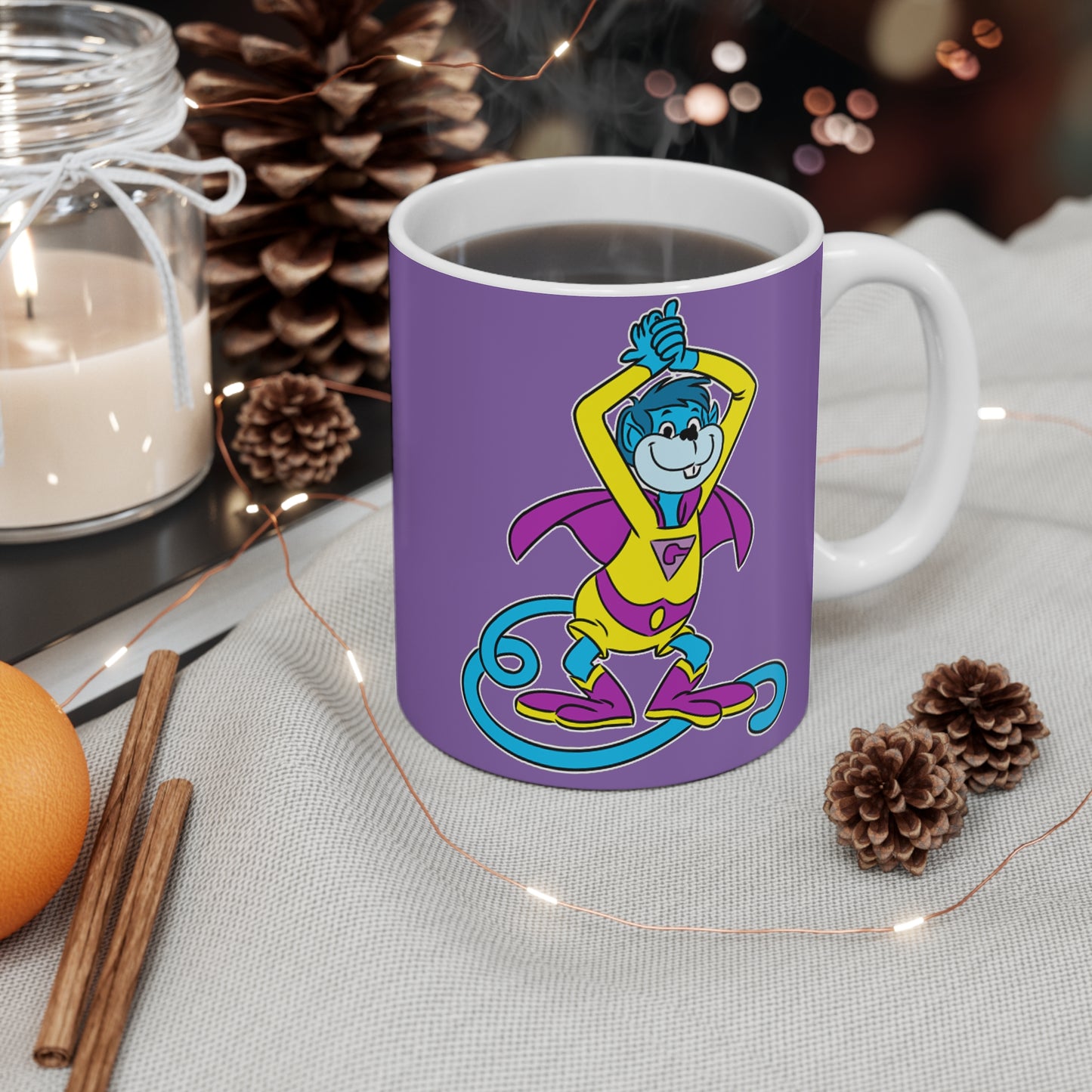 Gleek Coffee Mug, 11oz - Wonder Twins Mascot - Super Friends Pet Monkey from Exxor - DC Comics - Zan & Jayna