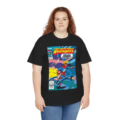 West Coast Avengers #46 T-Shirt - John Byrne Art - Great Lakes Avengers Appearance - Marvel Comics