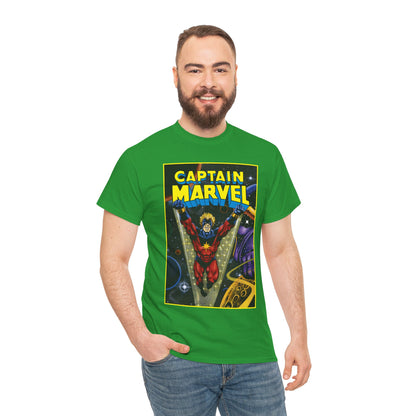 Captain Marvel T-Shirt - Mar-Vell - Thanos - Jim Starlin Art - 1970s Cosmic Superhero - Marvel Comics