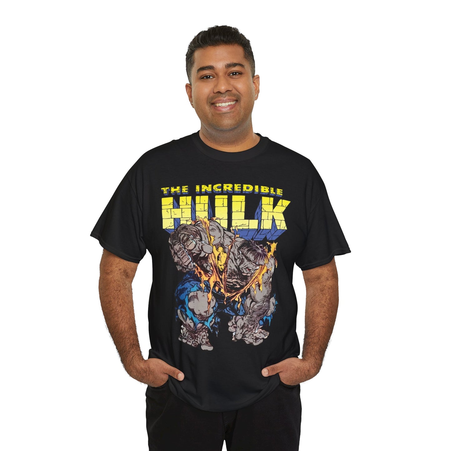 Incredible Hulk T-Shirt - Todd McFarlane Art - Marvel Comics - Grey Hulk, Bruce Banner
