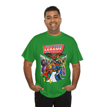 Justice League of America T-Shirt - George Perez Art - Vs Tarot Gang - DC Comics