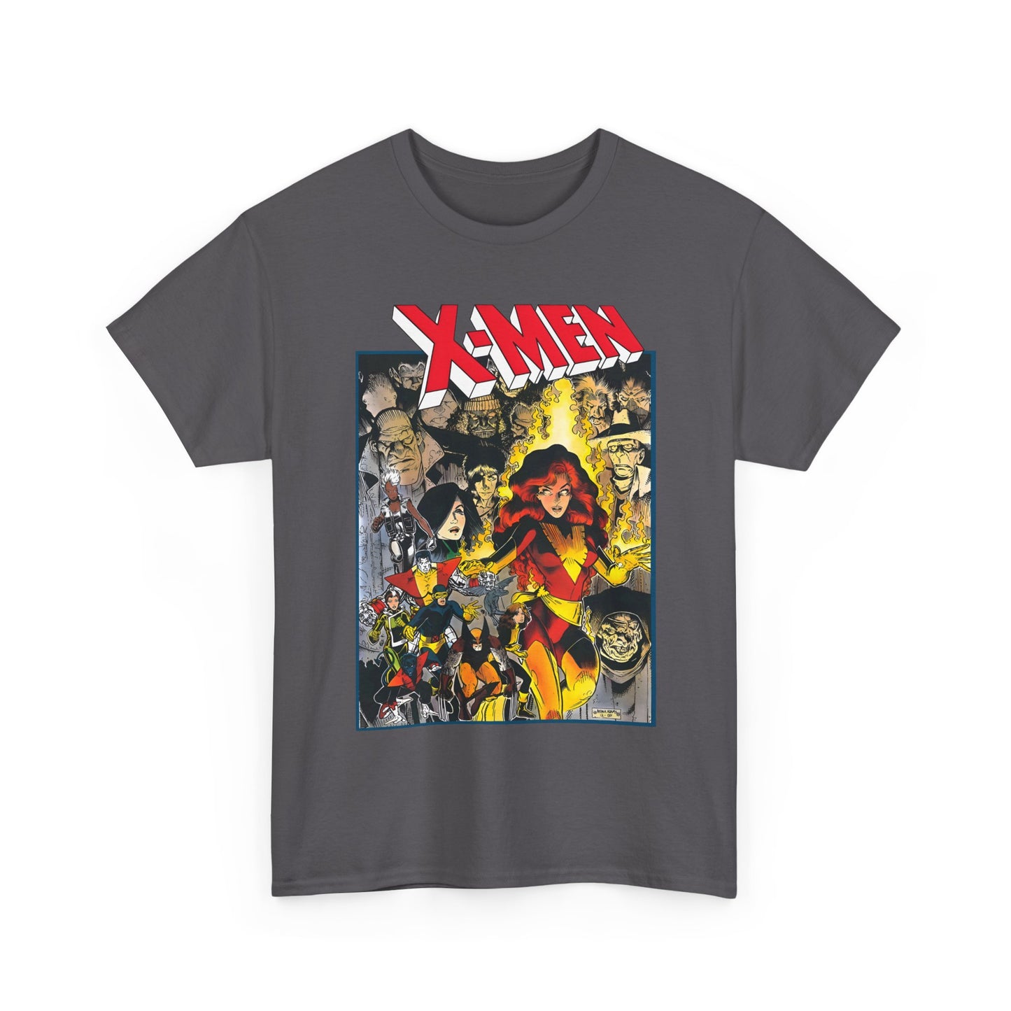 Uncanny X-Men T-Shirt - Arthur Adams Art - Dark Phoenix: From the Ashes Story - Storm, Cyclops, Wolverine, Rogue, Colossus, Nightcrawler - Marvel Comics