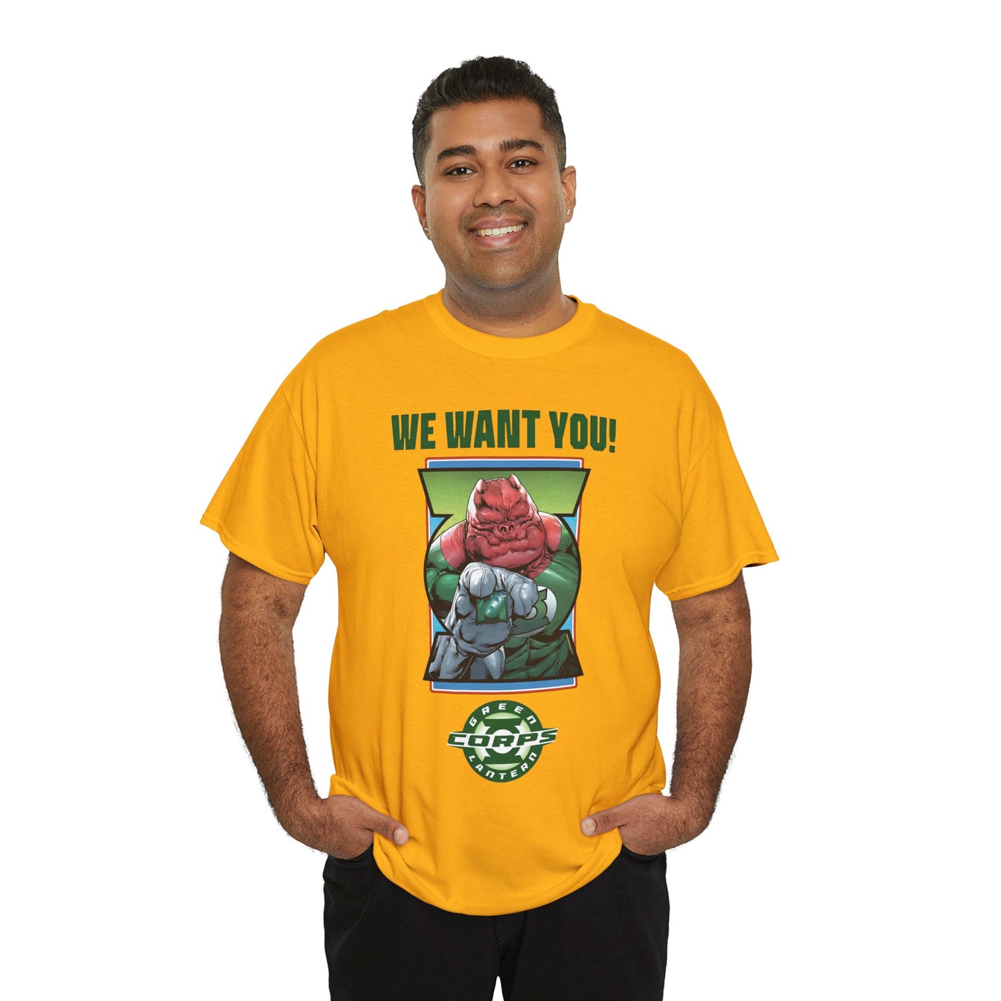 Kilowog T-Shirt - Green Lantern Corps Recruitment Poster - "We Want You!" - DC Comics