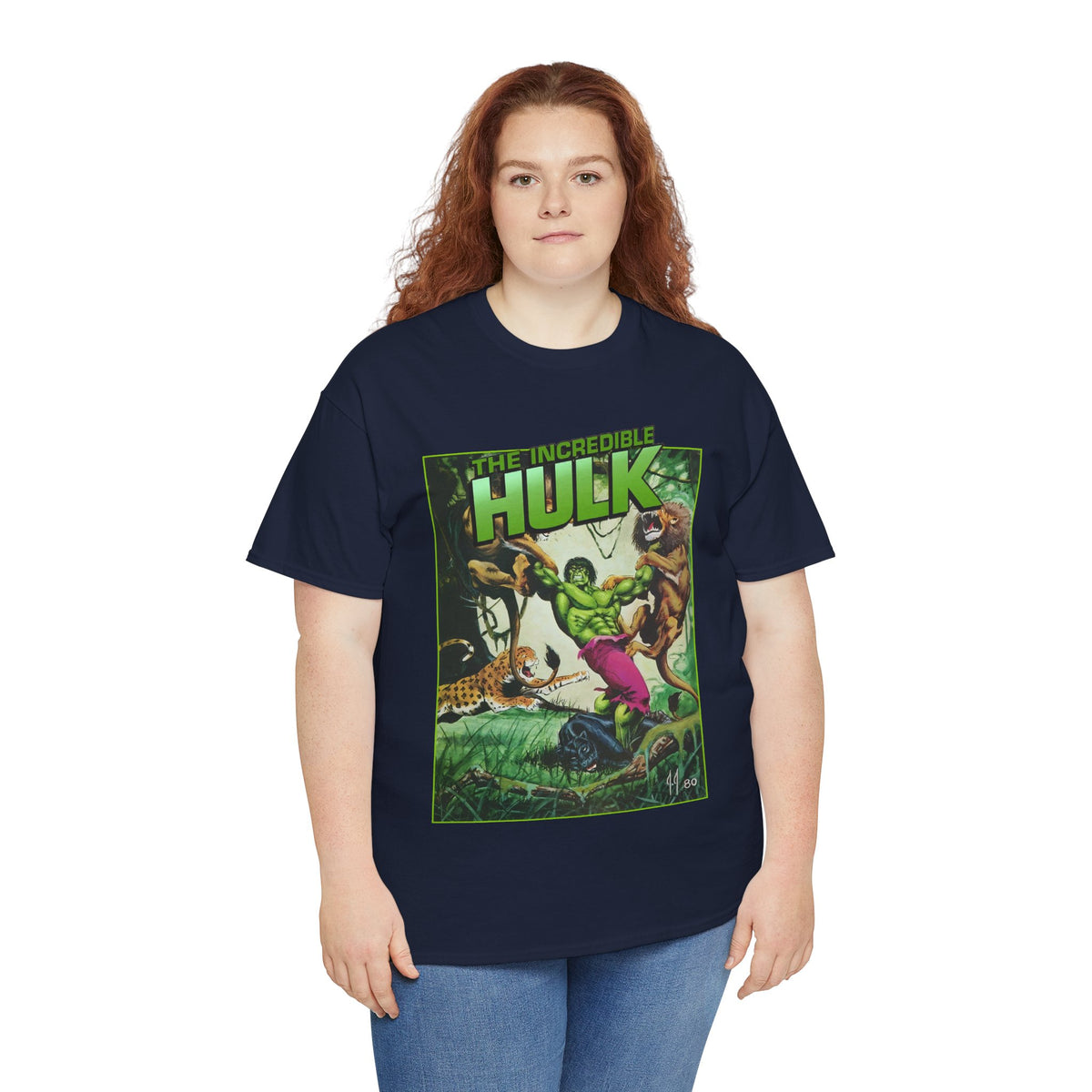 Incredible Hulk T-Shirt - Joe Jusko Art - Hulk Fighting Lions and Tigers - Marvel Comics