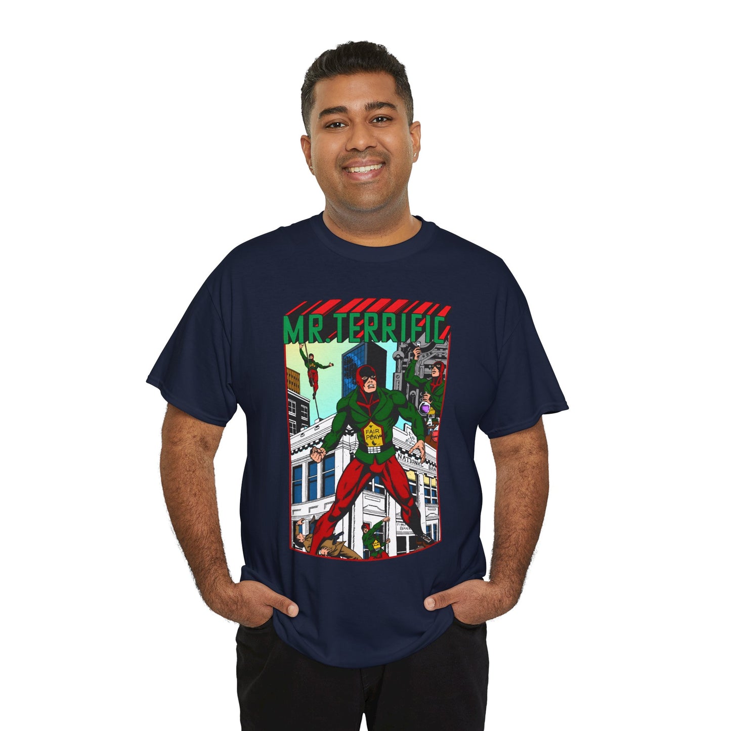 Mr Terrific T-Shirt - JSA Member - Golden Age Hero - DC Comics