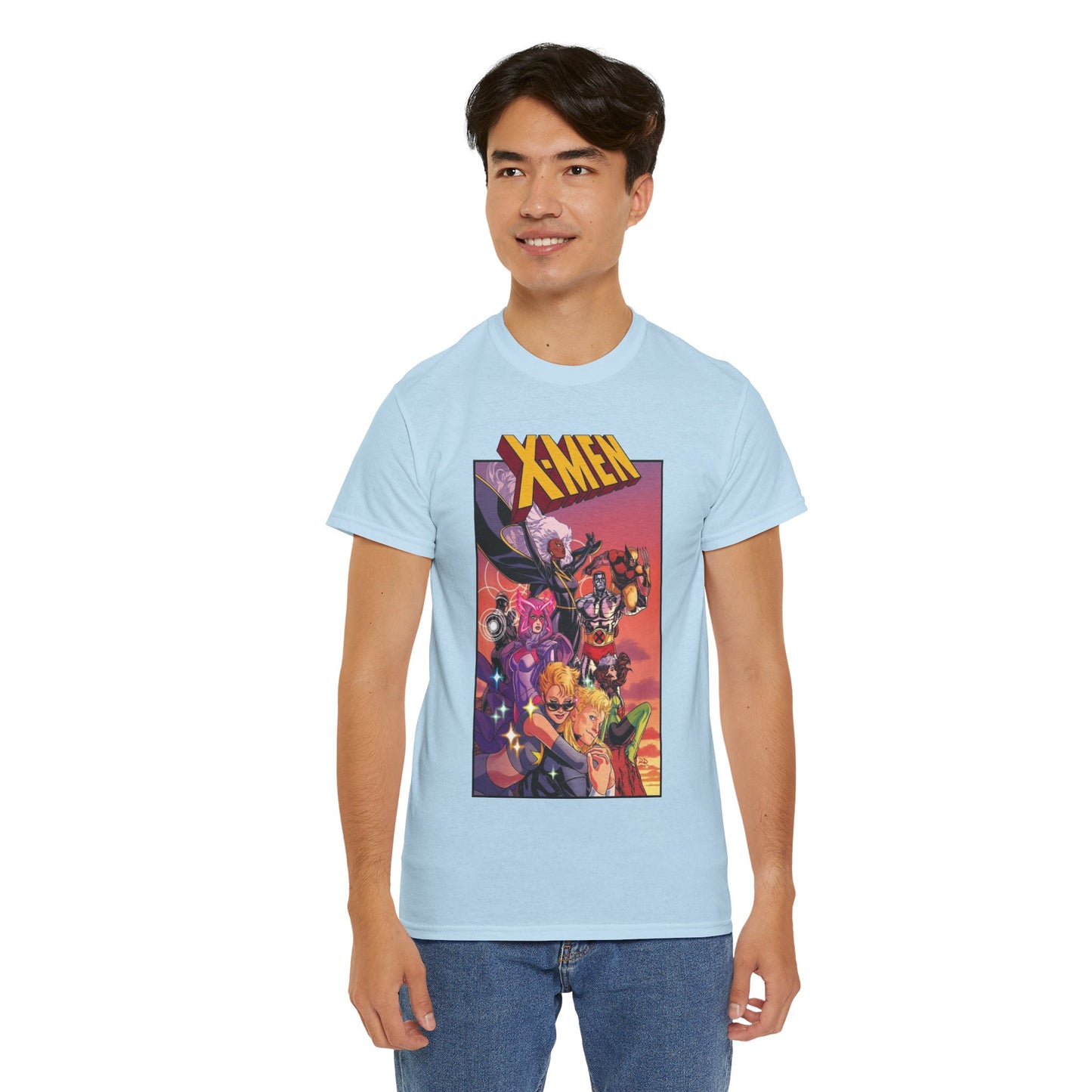 X-Men Outback T-Shirt - Russell Dauterman Art - Storm, Wolverine, Psylocke, Longshot, Havok, Rogue, Colossus, Dazzler - Marvel Comics