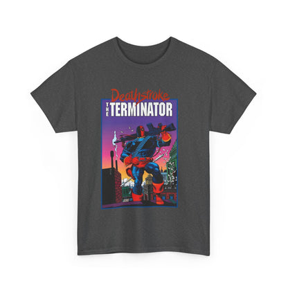 Deathstroke The Terminator T-Shirt - Mike Zeck Art - New Teen Titans Foe & Mercenary - Slade Wilson, Father of Jericho and Ravager - DC Comics - #1 Cover
