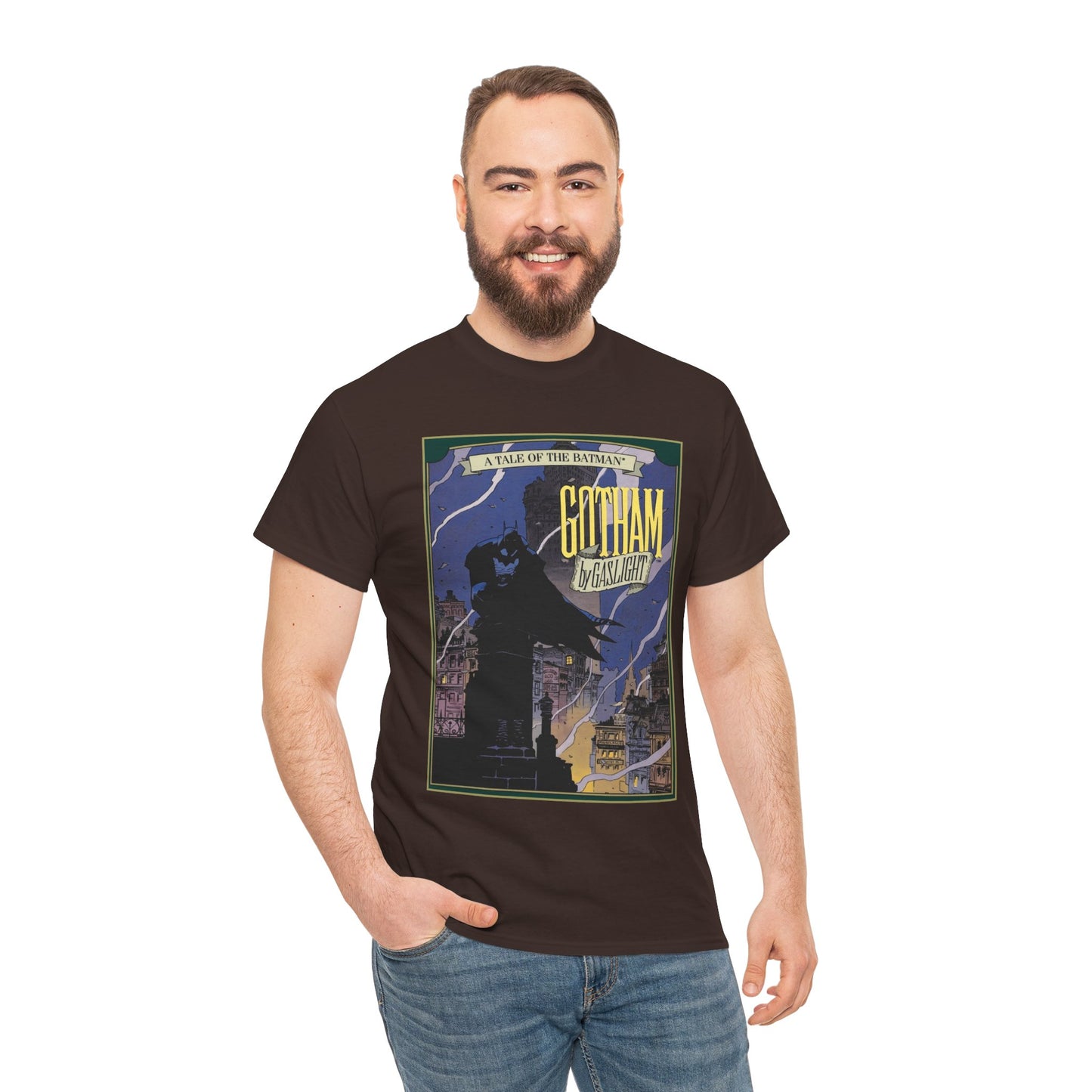 Batman: Gotham by Gaslight T-Shirt - Mike Mignola Art - 19th Century Jack the Ripper Story - Elseworlds - DC Comics