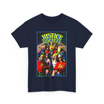 Justice Society T-Shirt - Brian Bolland Art - Dr. Fate, Huntress, Power Girl, Green Lantern, Hawkman, Wildcat - DC Comics - JSA