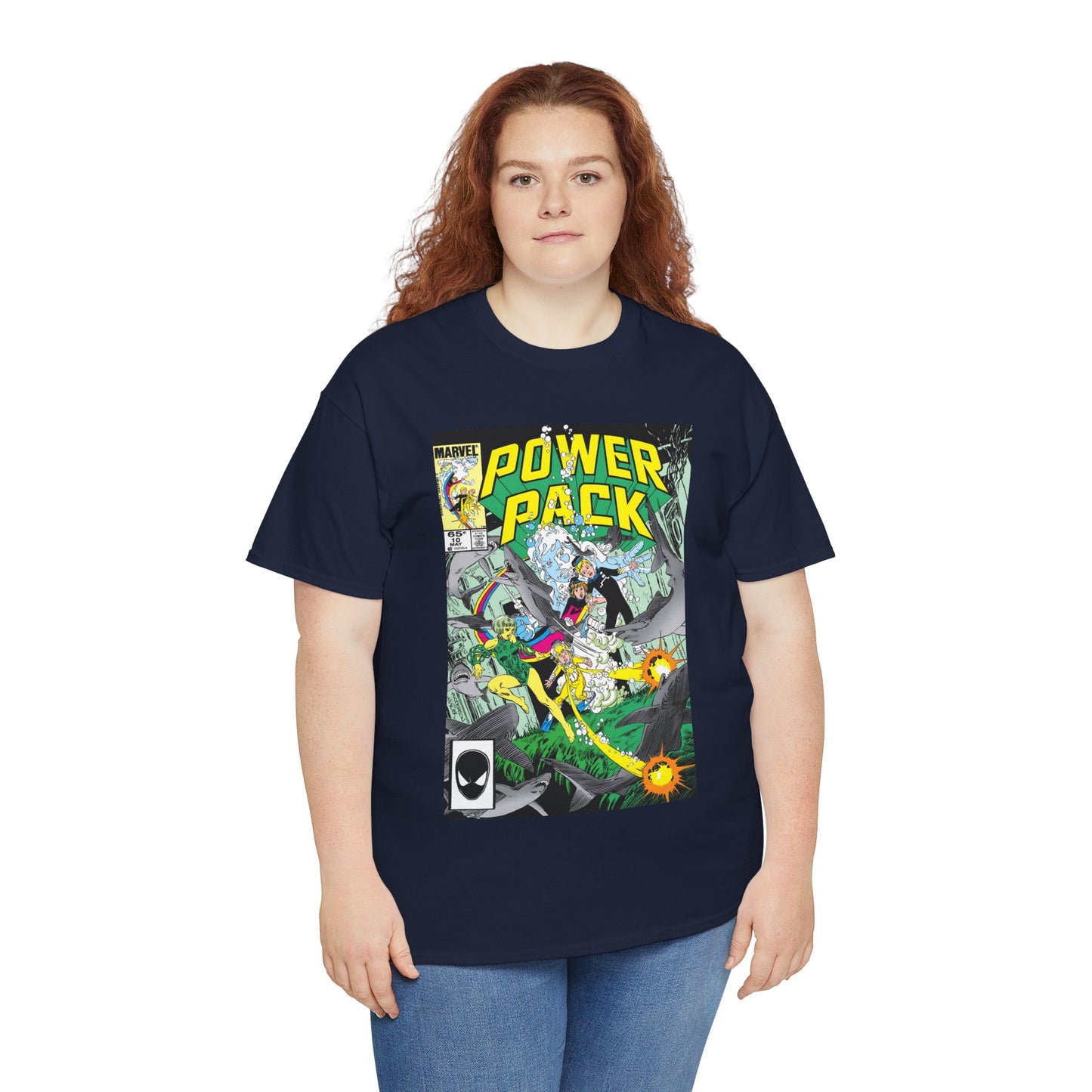 Power Pack #10 T-Shirt - With Marrina from Alpha Flight - Marvel Comics