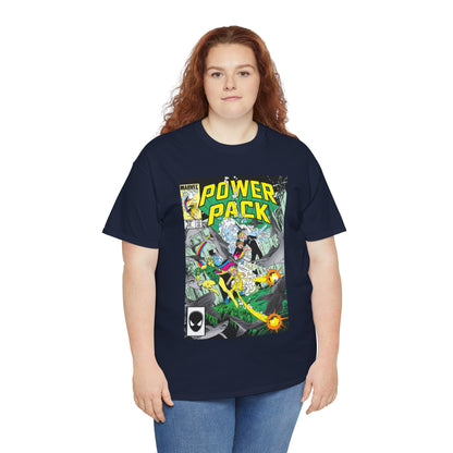 Power Pack #10 T-Shirt - With Marrina from Alpha Flight - Marvel Comics